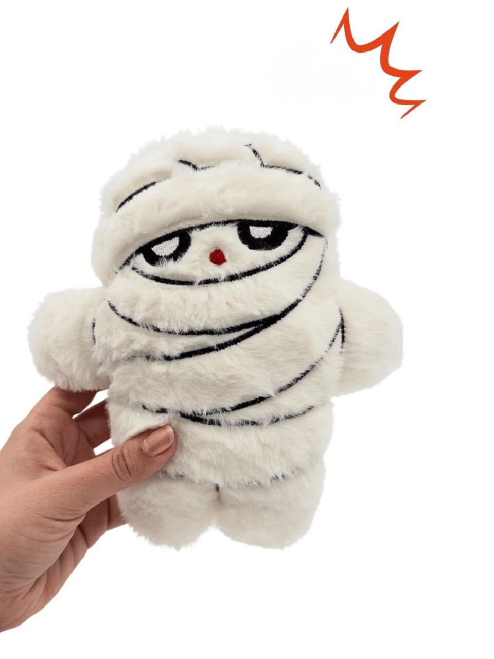 Jucărie pentru câini, Paws &amp; Whiskers, Havhav 1017, 100% MATERIAL TEXTIL PLUȘOS, Alb - imagine 4
